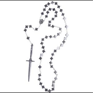 Pamela Love Cross Dagger Rosary Necklace