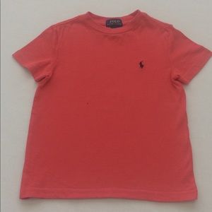 Toddler Like New orange POLO Really short Tee 4T