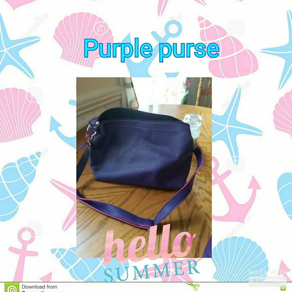 Purple handbag