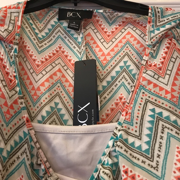 Tribal print chiffon top - Picture 2 of 5