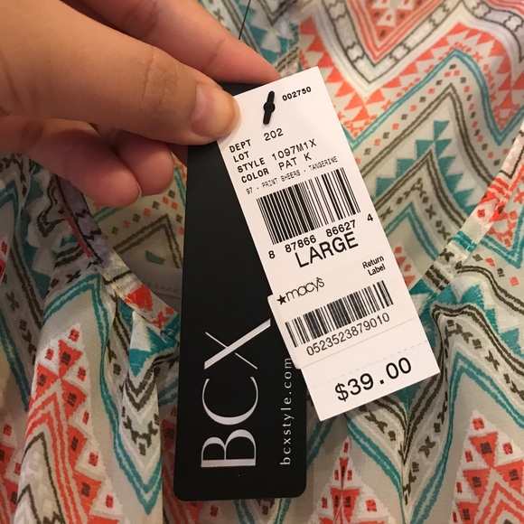 Tribal print chiffon top - Picture 4 of 5