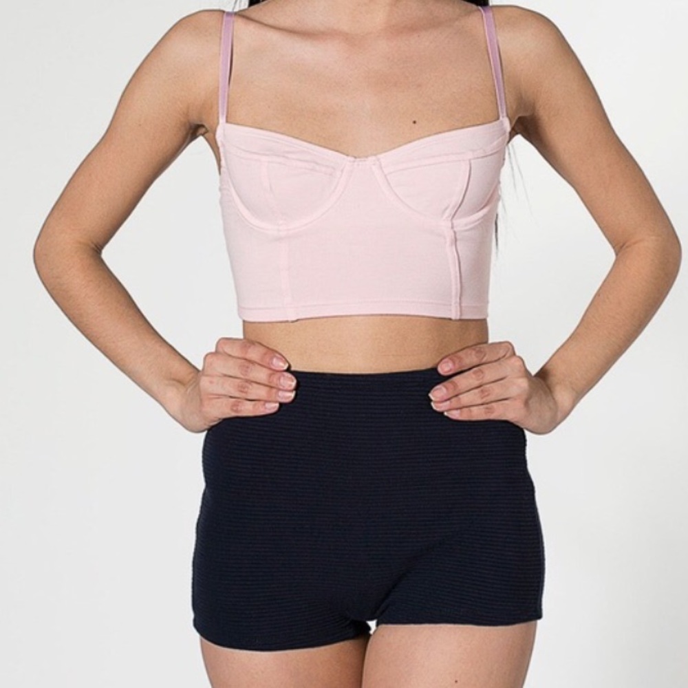 American Apparel Ottoman Ribbed Shorts