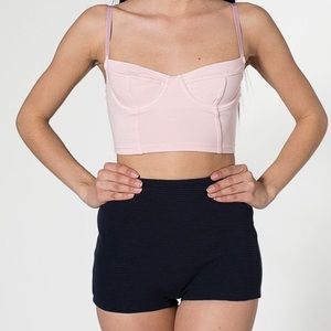 American Apparel Ottoman Ribbed Shorts