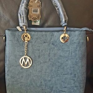 MKF Collection Tote BNWT denim blue