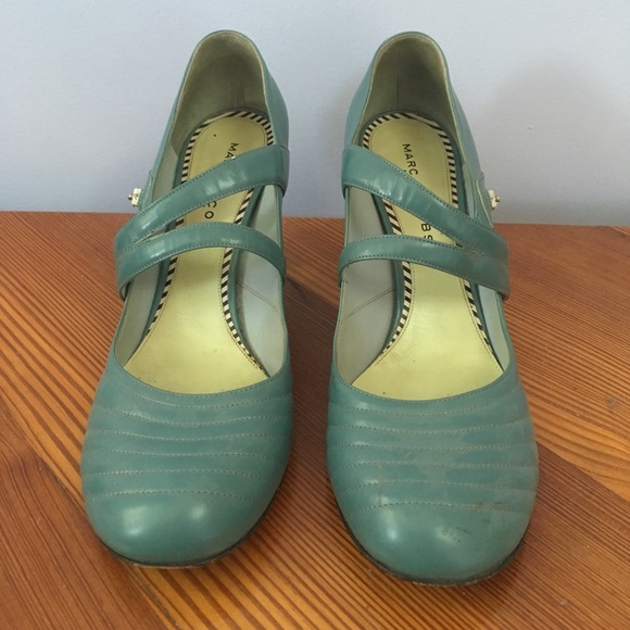 Marc Jacobs Blue Leather Heels (made in italy) - Picture 2 of 6