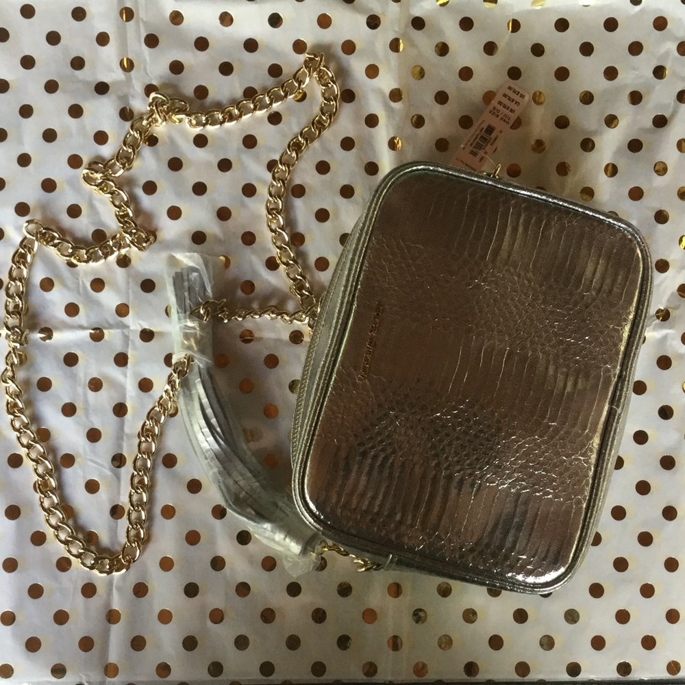Victoria's Secret silver crossbody bag