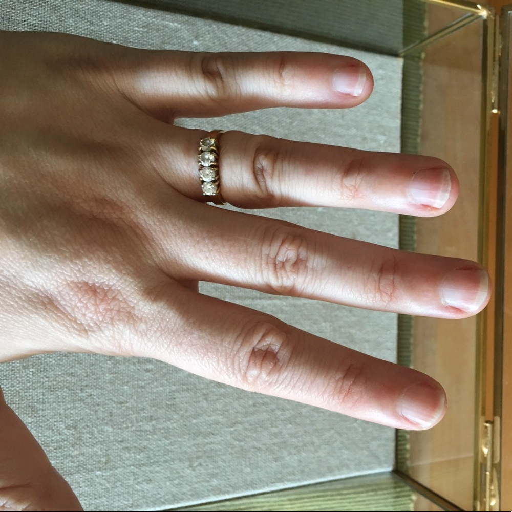 Costume fake diamond ring