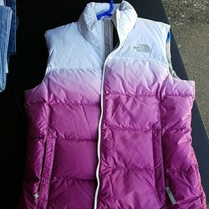 North face vest ombre size L