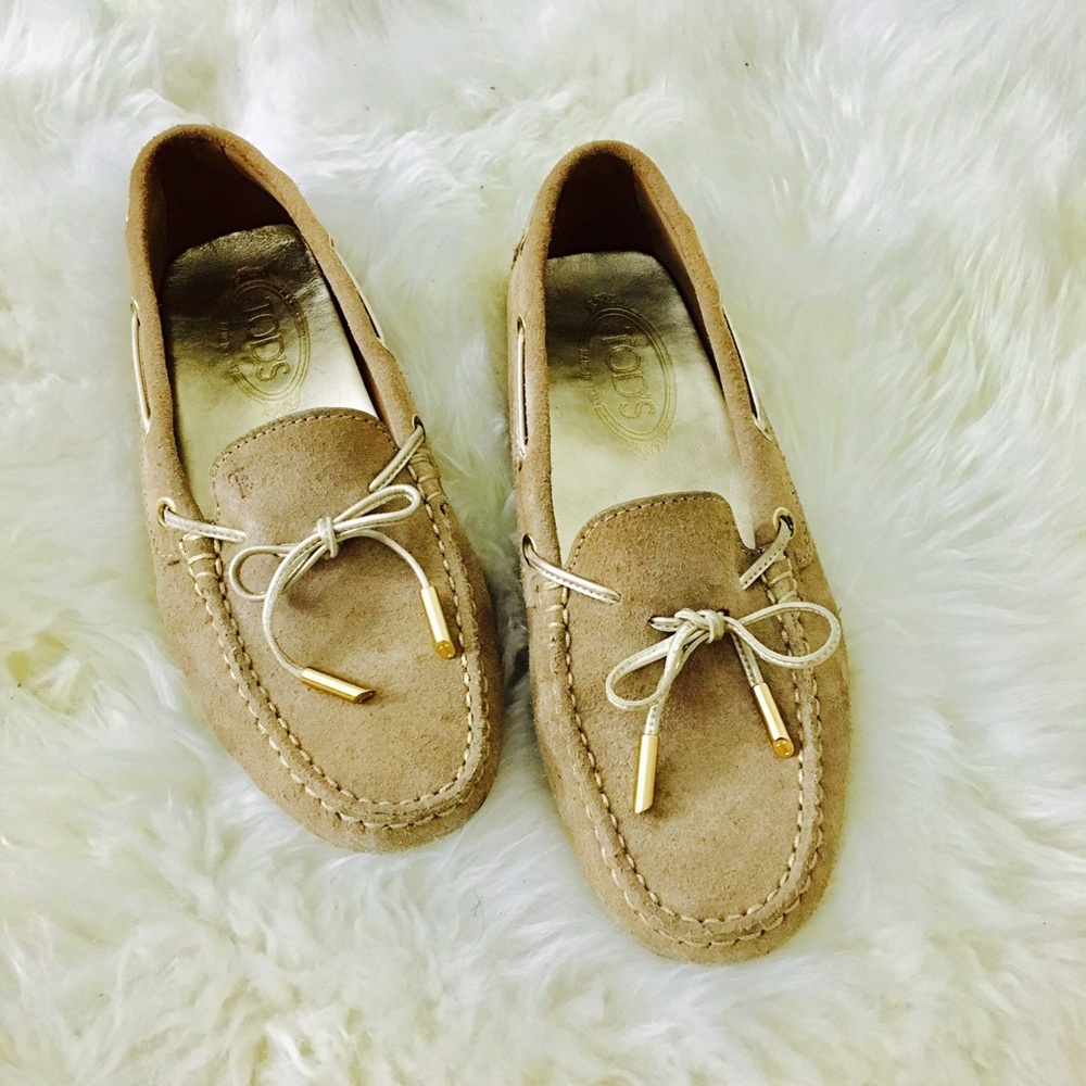 Tod's Suede Leather Driving Loafers