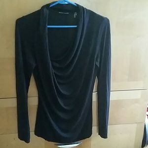 Black drape top
