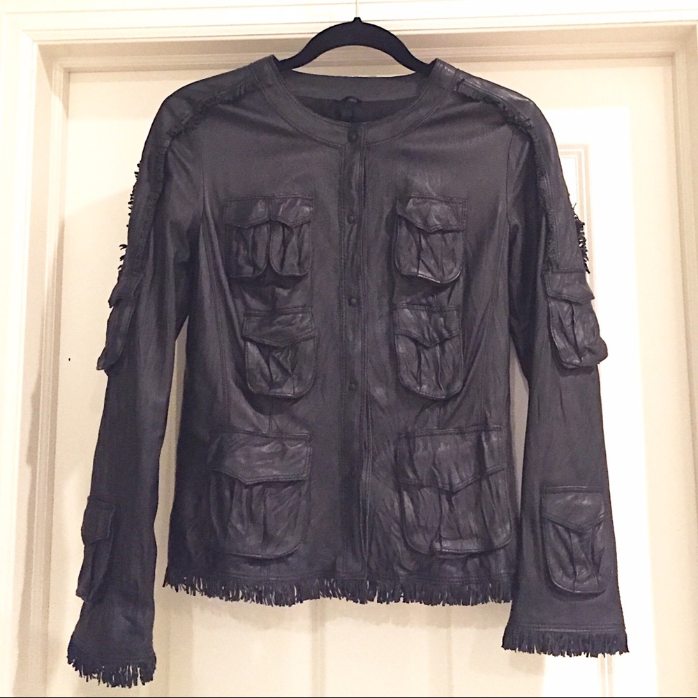 NWOT - 100% Italian Leather Jacket from Florence