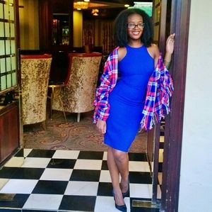 Beautiful, Blue, Bodycon Zara dress!!!