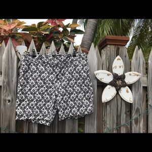 Black and White Shorts