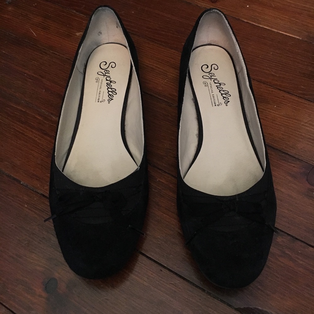 Black ballet flats from Anthropologie