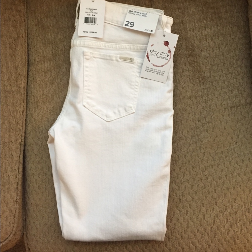 Joe's Jeans Icon Ankle Jeans in white size 29