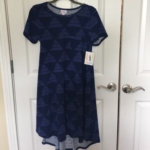 Blue Triangle print Carly