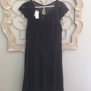 Bebe blk lace dress NWT sz L