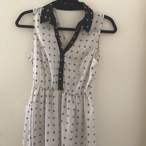 Small black and white cross dress. Forever 21.