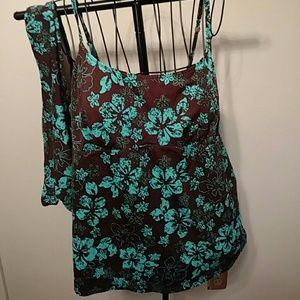 Motherhood tankini top and bottom xl new