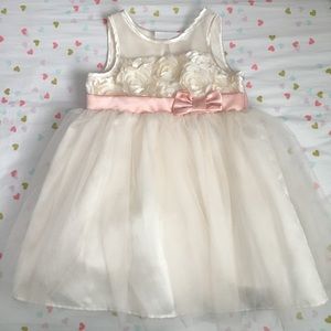 3T Cherokee tulle cream dress