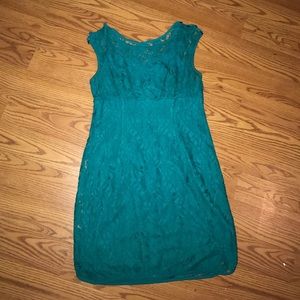 Green lace dress size 10 by Cynthia Rowley