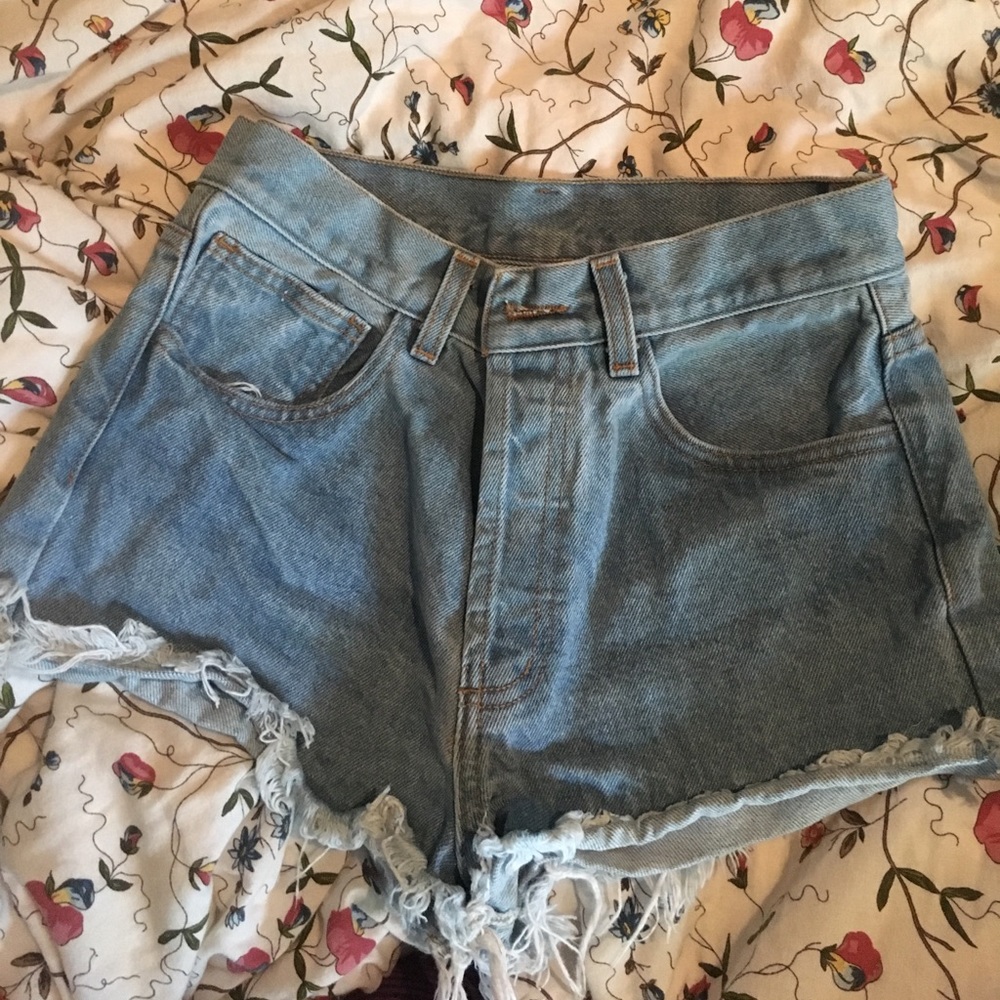 Brandy Melville high wasted denim shorts