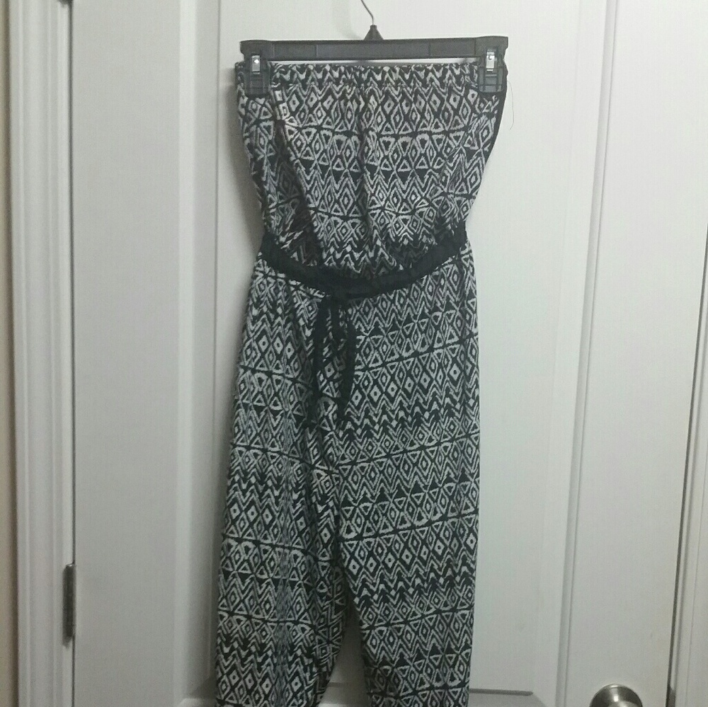 Back and White Romper