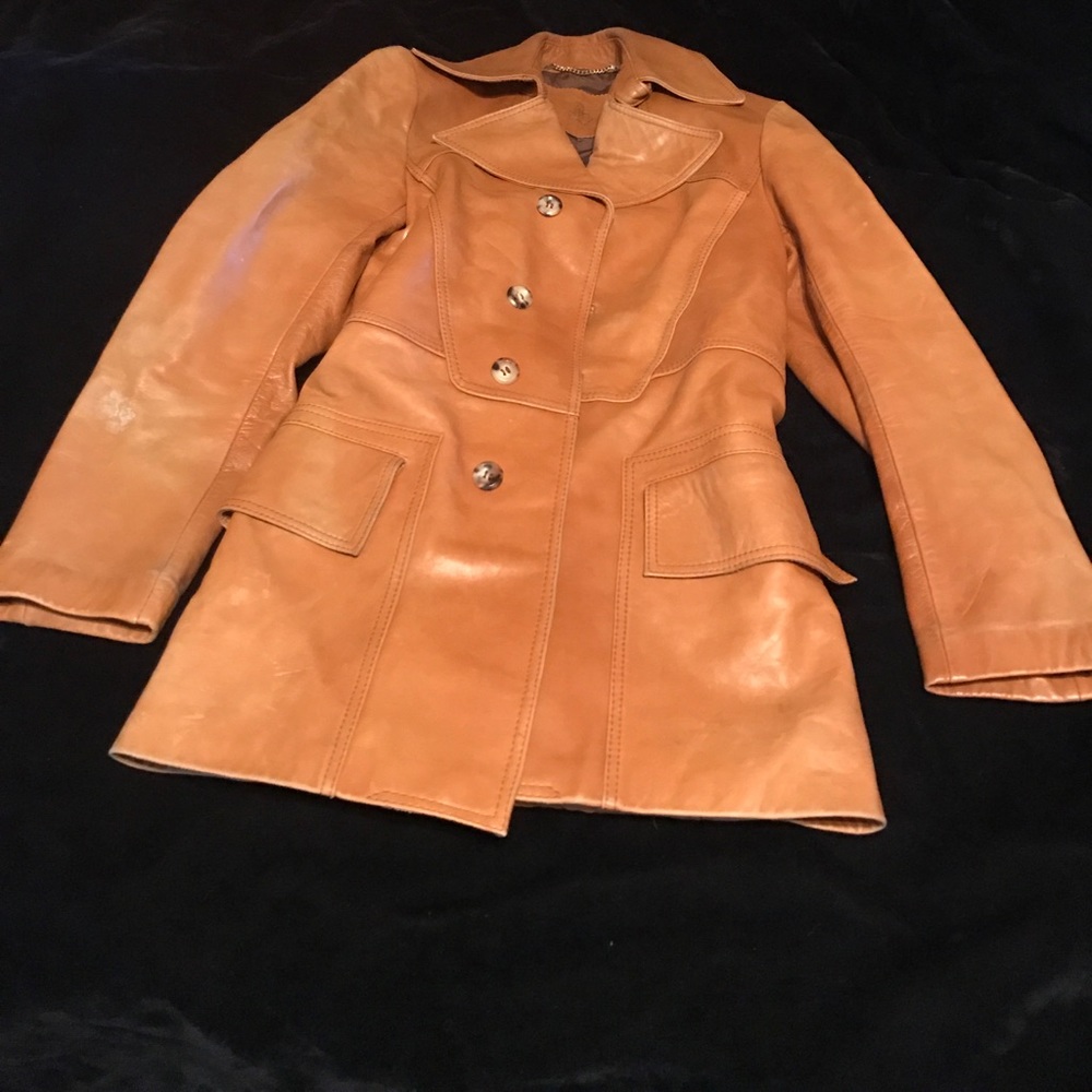 Women's vintage leather jacket
