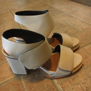 Light Grey Block Heel