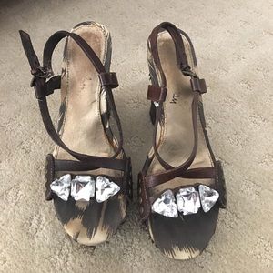 Sam Edelman platform woven sandals