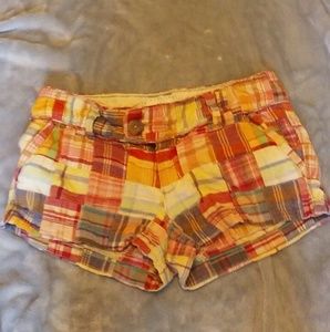 American Eagle size 0 plaid shorts