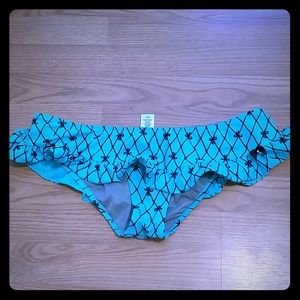 Betsey Johnson Turquoise Bikini Bottoms