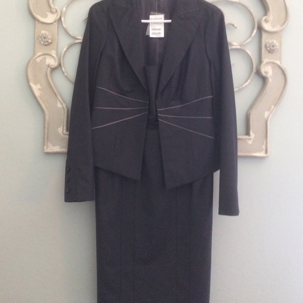 Bebe suit dress with jacket sz 10