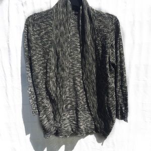 Black, gray, and white Knit sweater size large