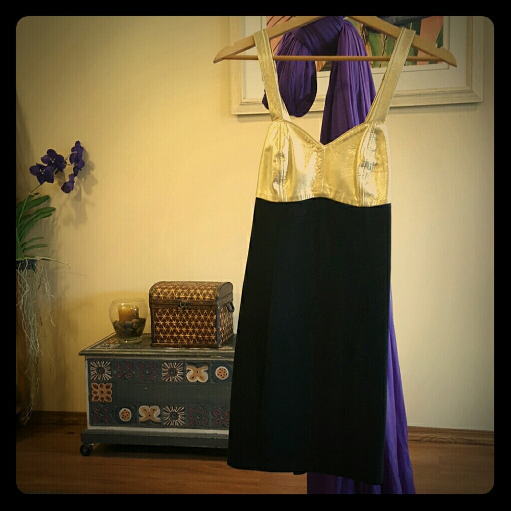 Black & Gold Caché Dress