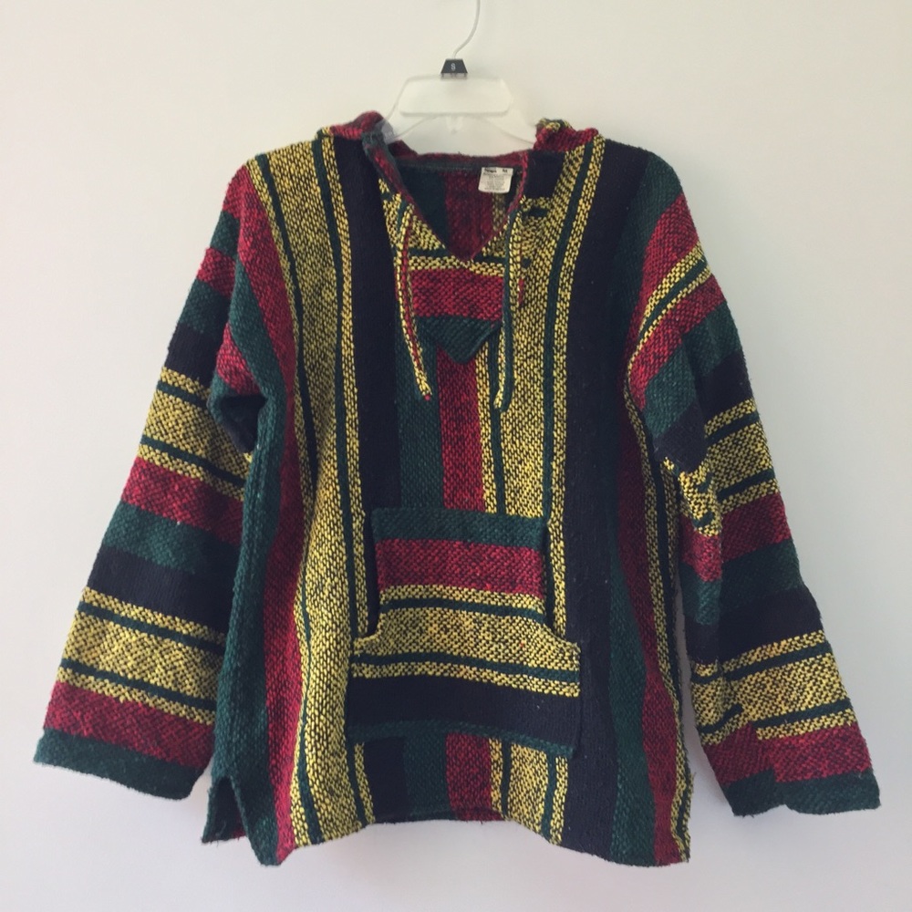 Rasta Colored Baja Hoodie