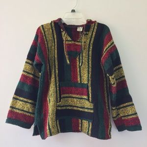 Rasta Colored Baja Hoodie