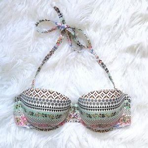 Victoria's Secret Bandeau Bikini Swim Top Sz 34D