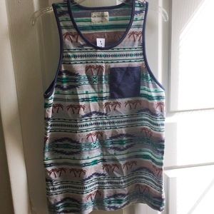 on the byas Shirts - summer Aztec palm tree tank top nwt on The Byas on the byas Shirts - summer Aztec palm tree tank top nwt on The Byas
