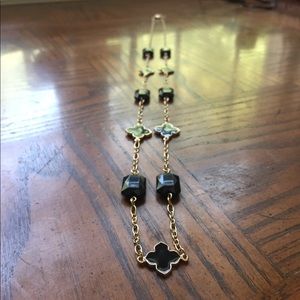 **5 for $15** Black and gold chain necklace