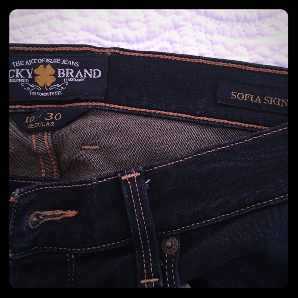 Lucky Brand Sofia Skinny Denim blue jeans skinny