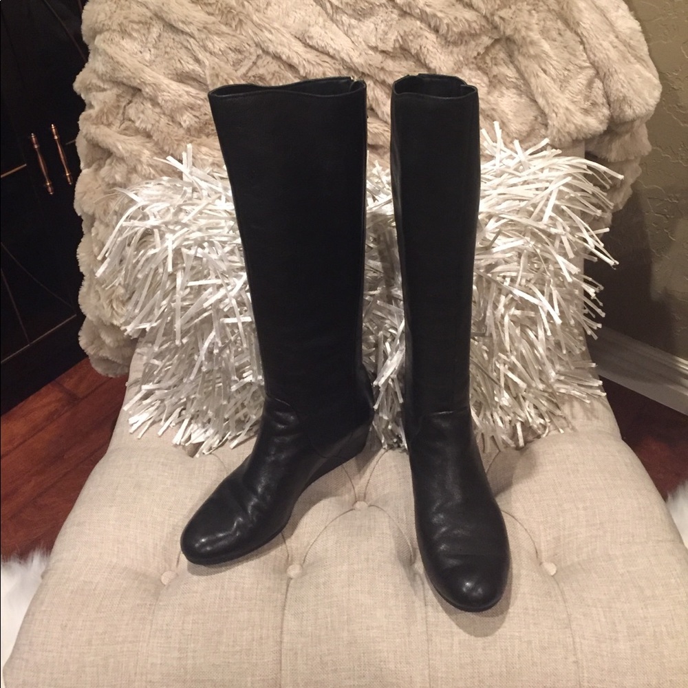BP leather black boots, women's size 7.5