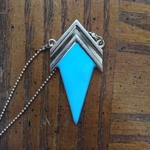 **5 for $15** Turquoise and gold colored necklace