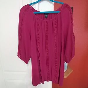 Torrid Burgundy Top