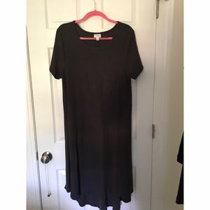 Grey ribbed XL lularoe Carly dress