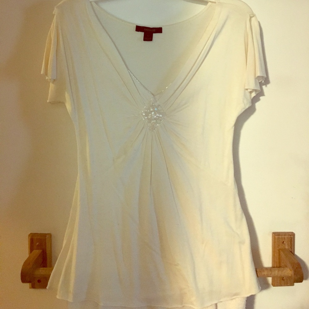 Fit and Flare bejeweled top