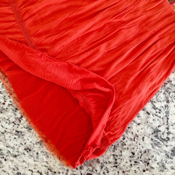 Free People Orange Needlepoint Babydoll dress - Picture 4 of 8