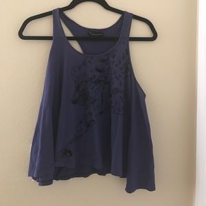 Forever 21 purple racer back sequin top