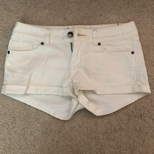 Express white cuffed Jean shorts