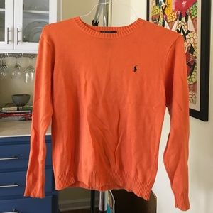 Boys orange Polo sweater
